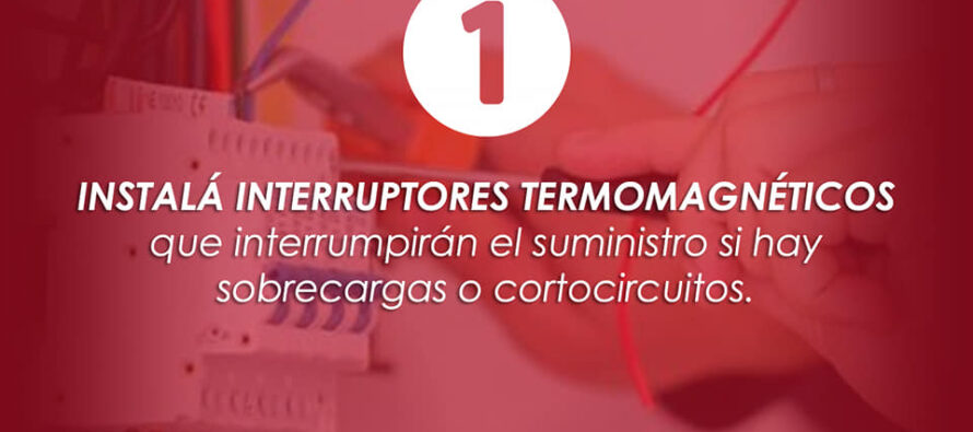 Funcionamiento de un interruptor termomagnético