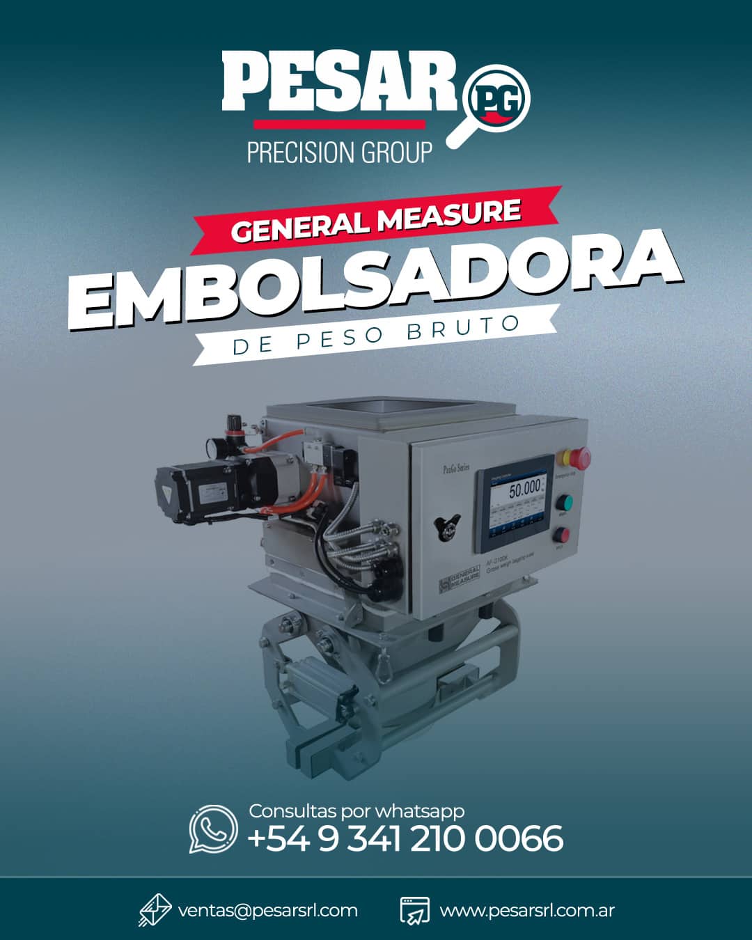 Embolsadora de peso bruto