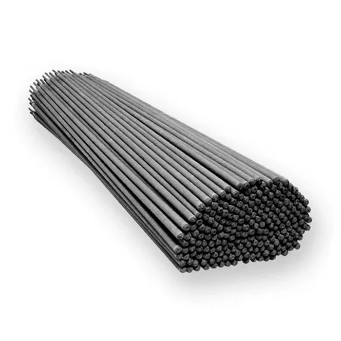 Electrodo para soldadura industrial utilizado en procesos de soldadura por arco para unir estructuras metalicas con alta resistencia y durabilidad