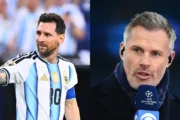 Jamie Carragher analizó cómo frenar a Messi antes del duelo Argentina-Inglaterra. Fotografía editorial relacionada con Jamie Carragher Messi. publicada en Novedades Web