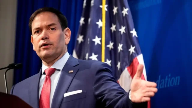 Marco Rubio busca una mediación de Estados Unidos en la guerra de Ucrania. Fotografía editorial relacionada con mediación de Estados Unidos en Ucrania. publicada en Novedades Web