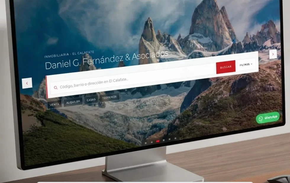 Nueva plataforma inmobiliaria mejora la búsqueda de propiedades en El Calafate. Fotografía editorial relacionada con plataforma inmobiliaria El Calafate. publicada en Novedades Web