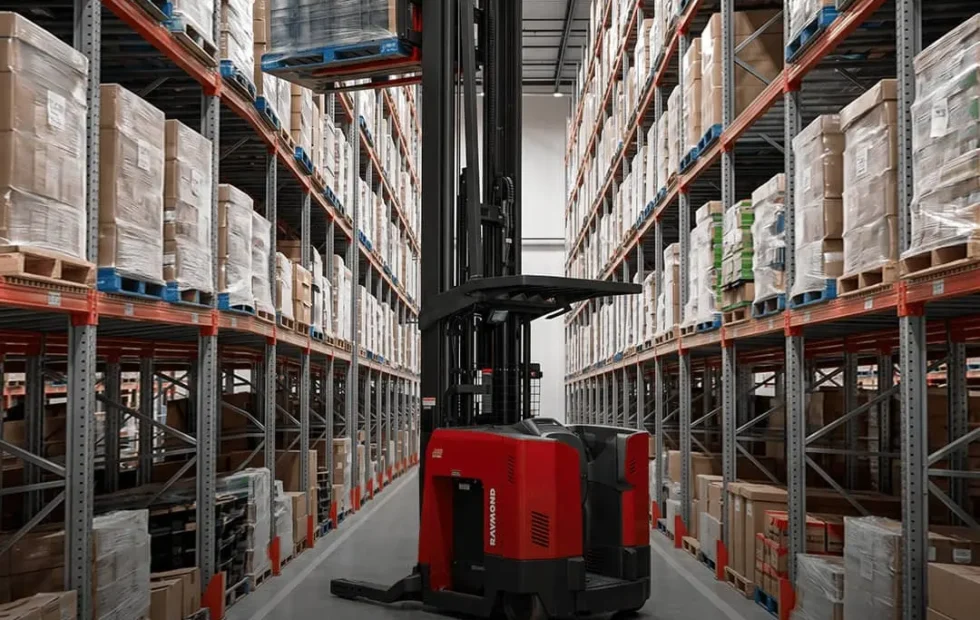 Raymond 7730 Reach Truck: eficiencia y altura para depósitos industriales. Imagen destacada sobre Raymond 7730 Reach Truck. publicada en Novedades Web