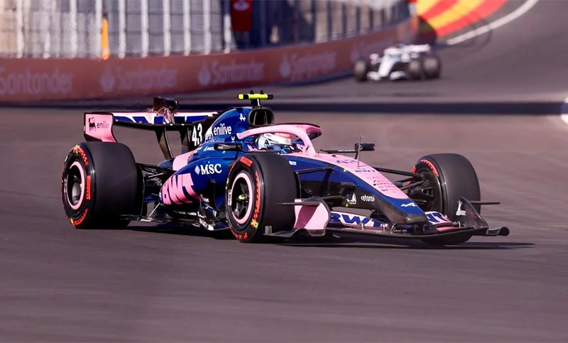Colapinto terminó 11º en la última práctica del GP de España. Fotografía editorial relacionada con Colapinto GP de España. publicada en Novedades Web