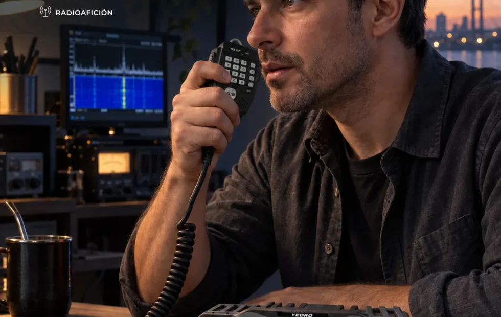 Estación de radioaficionado VHF/UHF: cómo organizarla con el YC-M04VUS. Imagen destacada sobre estación de radioaficionado VHF/UHF. publicada en Novedades Web