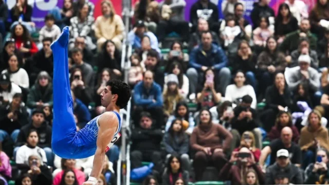 Luca Alfieri ganó la primera medalla rosarina en los Juegos Suramericanos. Fotografía editorial relacionada con medalla rosarina Juegos Suramericanos. publicada en Novedades Web