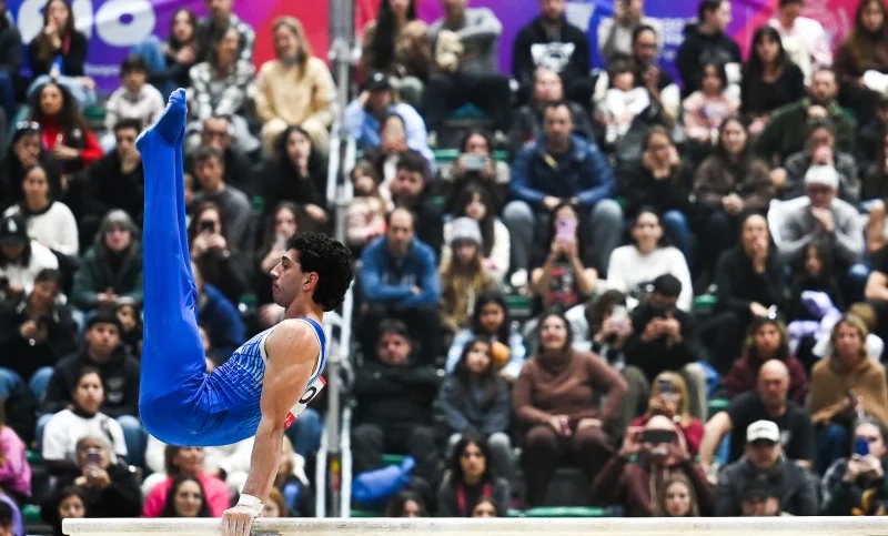 Luca Alfieri ganó la primera medalla rosarina en los Juegos Suramericanos. Fotografía editorial relacionada con medalla rosarina Juegos Suramericanos. publicada en Novedades Web