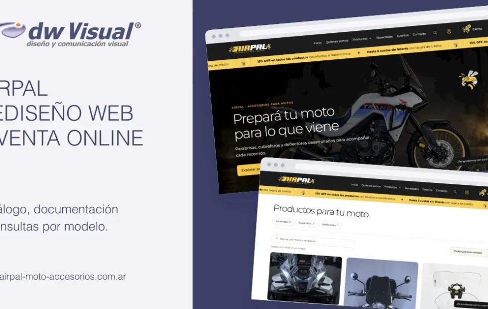 AIRPAL renueva su catálogo online de accesorios para motos. Fotografía editorial relacionada con catálogo online de AIRPAL. publicada en Novedades Web