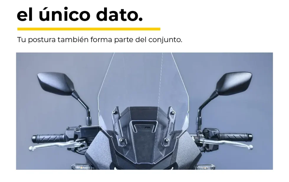 Altura del parabrisas de moto: por qué la postura y el montaje importan. Fotografía editorial relacionada con altura parabrisas moto. publicada en Novedades Web