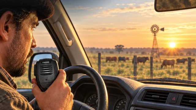 Cómo organizar los canales de radio en un establecimiento rural. Fotografía editorial relacionada con canales de radio en el campo. publicada en Novedades Web