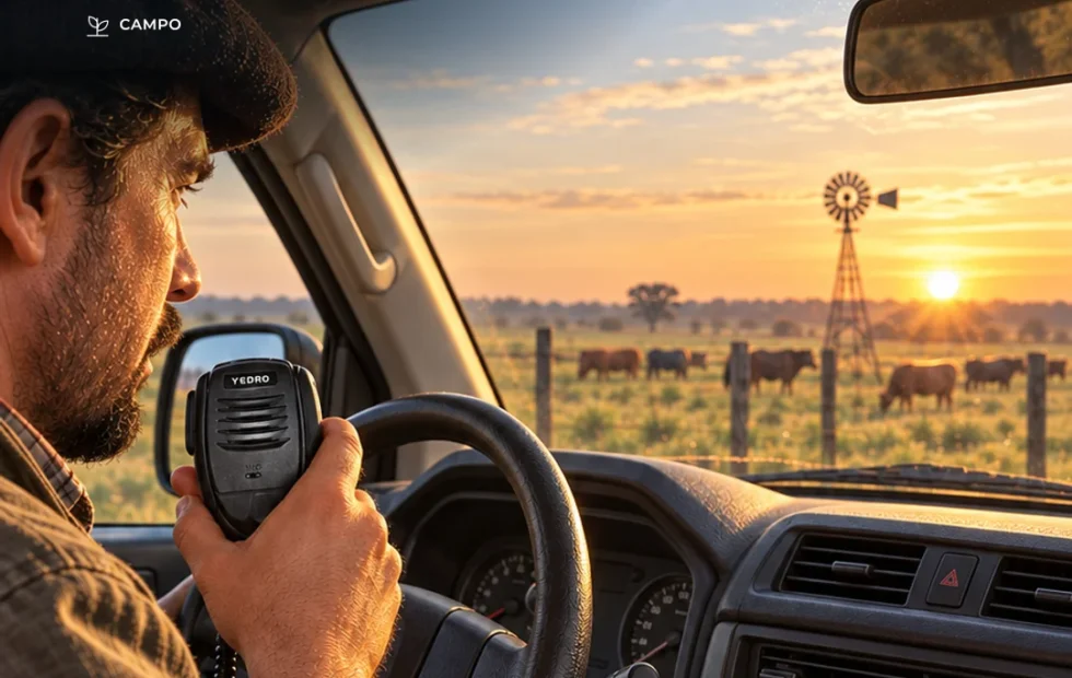 Cómo organizar los canales de radio en un establecimiento rural. Fotografía editorial relacionada con canales de radio en el campo. publicada en Novedades Web
