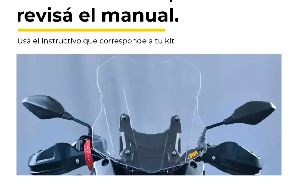 Manual del parabrisas para motos: qué revisar antes de instalarlo. Imagen destacada sobre manual del parabrisas para motos. publicada en Novedades Web