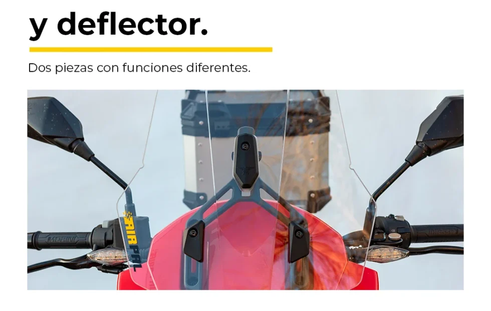 Parabrisas o deflector de moto: qué pieza necesitás y cómo evaluar la compatibilidad. Imagen destacada sobre parabrisas o deflector de moto. publicada en Novedades Web