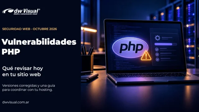 Parche de PHP: qué revisar en tu web por dos fallas críticas. Imagen destacada sobre parche de PHP. publicada en Novedades Web