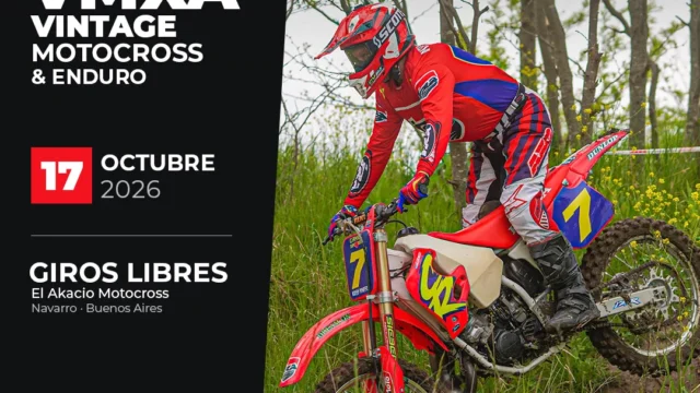 VMXA Navarro 2026 reunió motos vintage y dos circuitos en Buenos Aires. Imagen destacada sobre VMXA Navarro 2026. publicada en Novedades Web